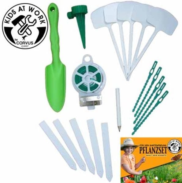 Corvus Gartenpflanzset grün/weiß