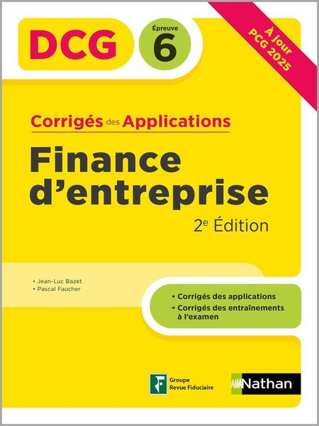 Produktbild: Finance d'entreprise dcg epreuve 6