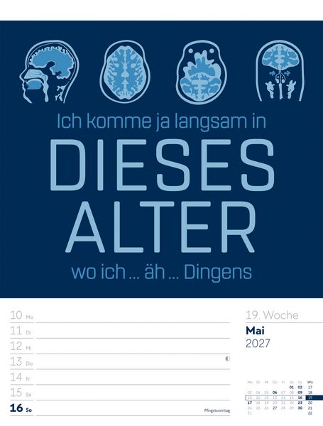 Produktbild: Klartext Spr&uuml;chekalender Wochenplaner 2027