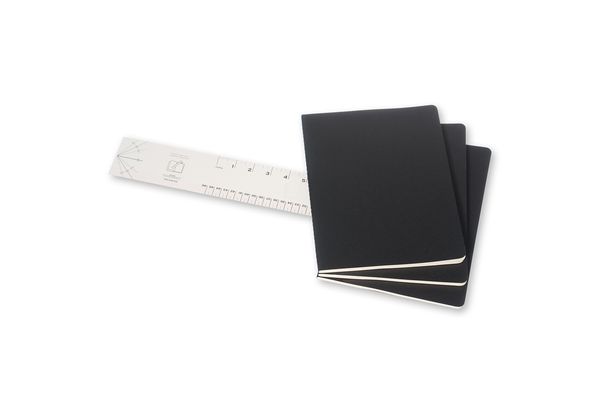 Produktbild: Moleskine Cahier Extra Large kariert schwarz. 3er Pack