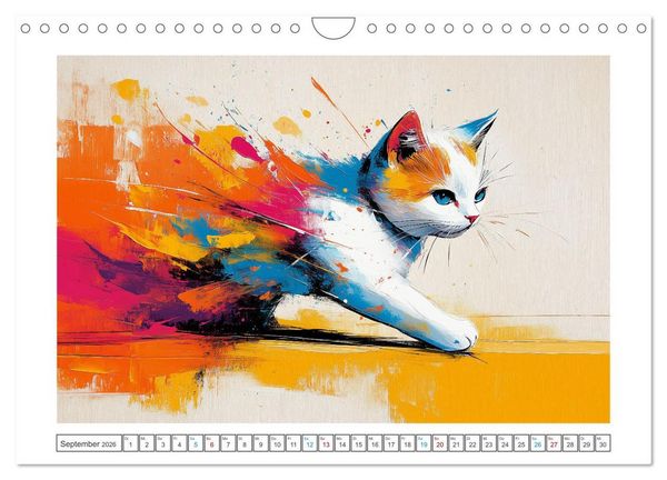 Produktbild: Schnurren, Springen, Streiche spielen (Wandkalender 2026 DIN A4 quer), CALVENDO Monatskalender
