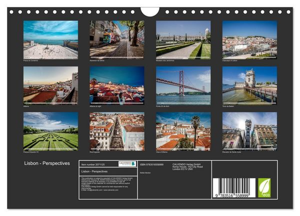 Produktbild: Lisbon - Perspectives (Wall Calendar 2026 DIN A4 landscape), CALVENDO 12 Month Wall Calendar