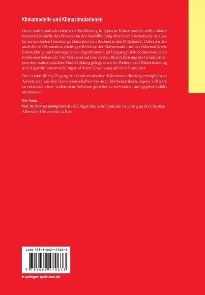 Produktbild: Klimamodelle und Klimasimulationen