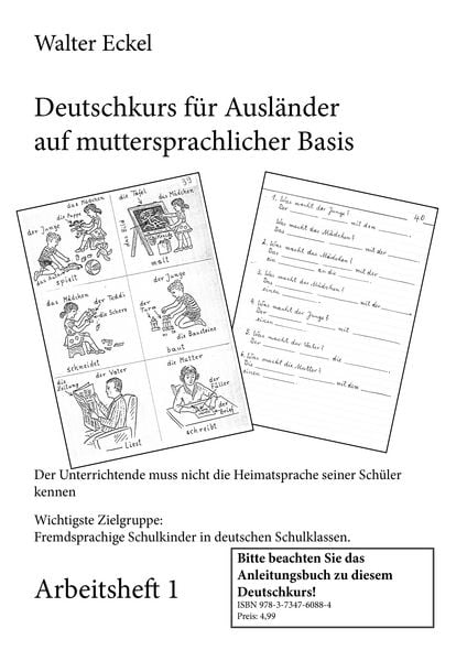 Produktbild: Deutschkurs f&uuml;r Ausl&auml;nder auf muttersprachlicher Basis - Arbeitsheft 1