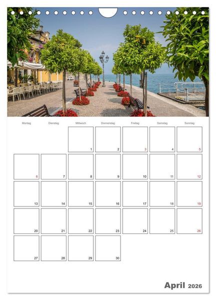 Produktbild: GARDASEE Terminplaner (Wandkalender 2026 DIN A4 hoch), CALVENDO Monatskalender