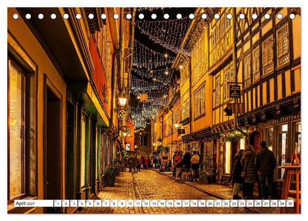Produktbild: Mein Erfurt - Hier bin ch zu Hause (Tischkalender 2027 DIN A5 quer), CALVENDO Monatskalender
