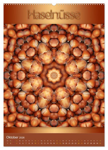 Produktbild: Kulinarische Mandalas (Wandkalender 2026 DIN A2 hoch), CALVENDO Monatskalender