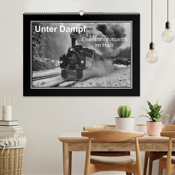 Produktbild: Unter Dampf - Eisenbahnromantik im Harz (Wandkalender 2026 DIN A2 quer), CALVENDO Monatskalender