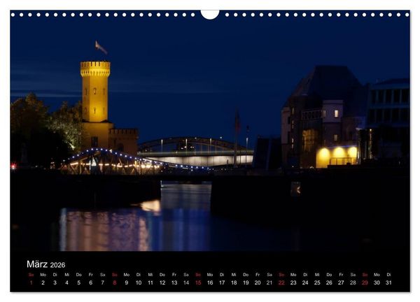 Produktbild: K&ouml;ln bei Nacht (Wandkalender 2026 DIN A3 quer), CALVENDO Monatskalender