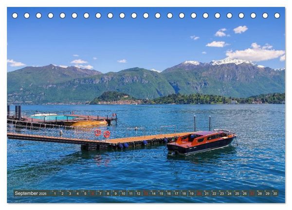 Produktbild: Lago di Como - Italienisches Flair in den Alpen (Tischkalender 2026 DIN A5 quer), CALVENDO Monatskalender
