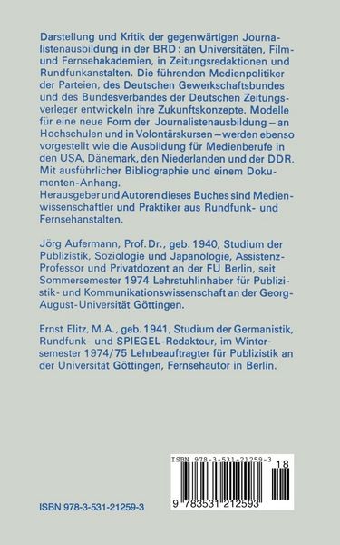 Produktbild: Ausbildungswege zum Journalismus