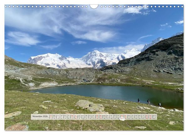 Produktbild: Alpenauszeit - Traumhafte Bergmomente am Wasser (Wandkalender 2026 DIN A3 quer), CALVENDO Monatskalender