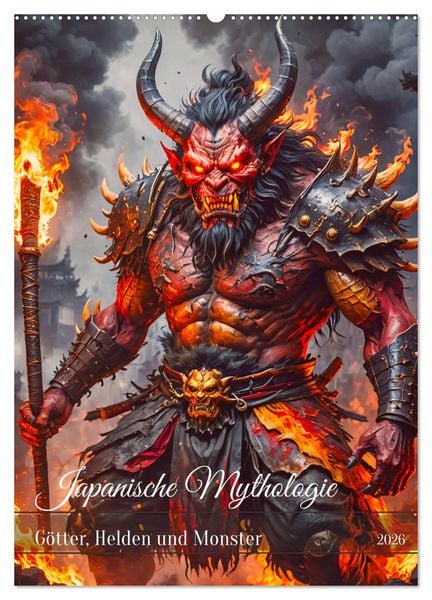 Produktbild: Japanische Mythologie - G&ouml;tter, Helden und Monster (Wandkalender 2026 DIN A2 hoch), CALVENDO Monatskalender