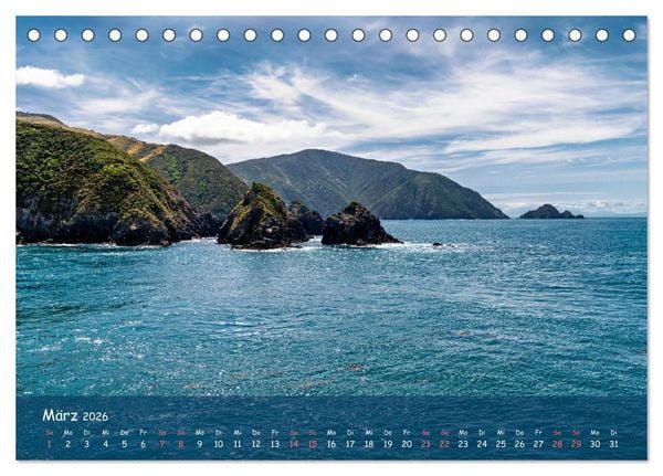 Produktbild: Magische Orte: Neuseeland (Tischkalender 2026 DIN A5 quer), CALVENDO Monatskalender