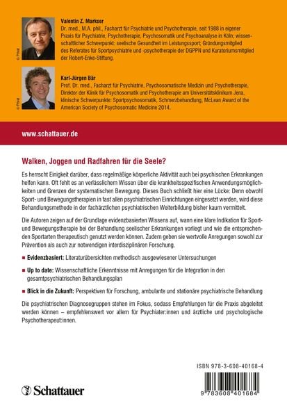 Produktbild: Sport- und Bewegungstherapie bei seelischen Erkrankungen