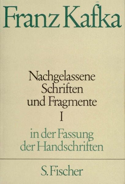 Produktbild: Nachgelassene Schriften und Fragmente I