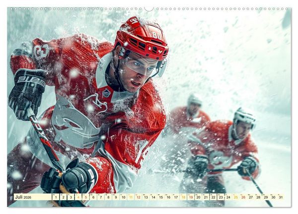 Produktbild: Eishockey - tolle Momente (hochwertiger Premium Wandkalender 2026 DIN A2 quer), Kunstdruck in Hochglanz