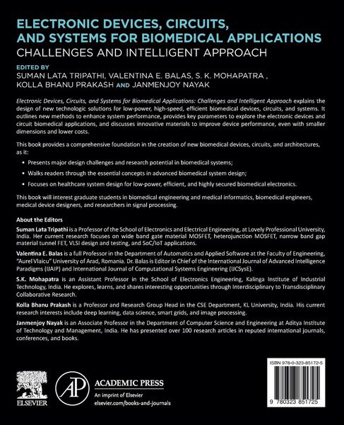 Produktbild: Electronic Devices, Circuits, and Systems for Biomedical Applications