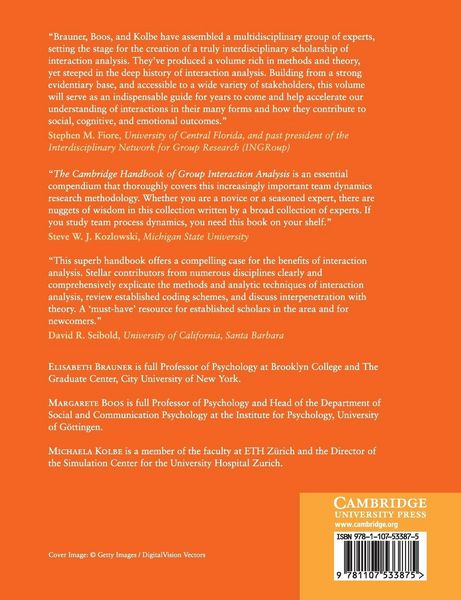 Produktbild: The Cambridge Handbook of Group Interaction Analysis
