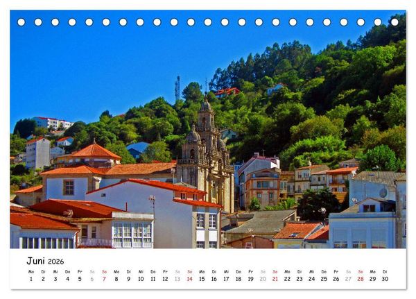 Produktbild: Jakobsweg - Camino Ingles (Tischkalender 2026 DIN A5 quer), CALVENDO Monatskalender