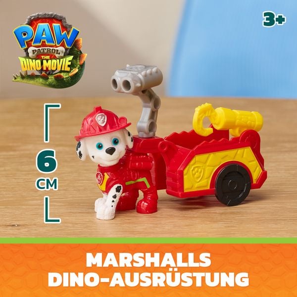 Produktbild: PAW Patrol: Der Dino Film, Marshalls Dino Werkzeug-Pack, Marshall-Figur mit Anh&auml;nger und Werkzeugen
