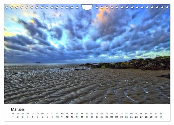 Produktbild: Nordseebad Wremen - Strandimpressionen (Wandkalender 2026 DIN A4 quer), CALVENDO Monatskalender
