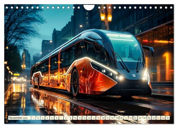 Produktbild: Busse Fantasien (Wandkalender 2026 DIN A4 quer), CALVENDO Monatskalender