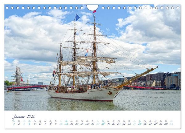 Produktbild: SAIL Amsterdam (Wandkalender 2026 DIN A4 quer), CALVENDO Monatskalender