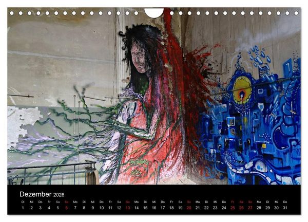 Produktbild: Grafittikunst (Wandkalender 2026 DIN A4 quer), CALVENDO Monatskalender