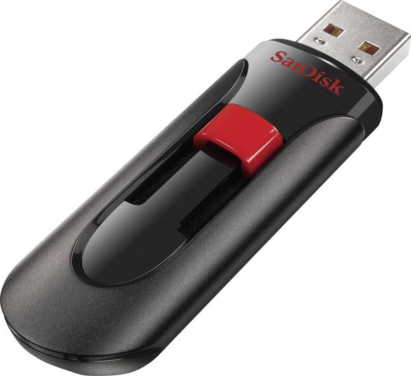 SanDisk Cruzer Glide USB-Stick 64 GB Schwarz SDCZ60-064G-B35 USB-A (USB 2.0)