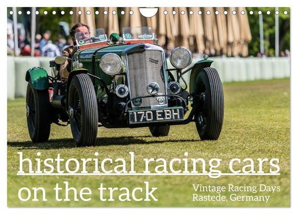 Produktbild: historical racing cars on the track (Wall Calendar 2026 DIN A4 landscape), CALVENDO 12 Month Wall Calendar