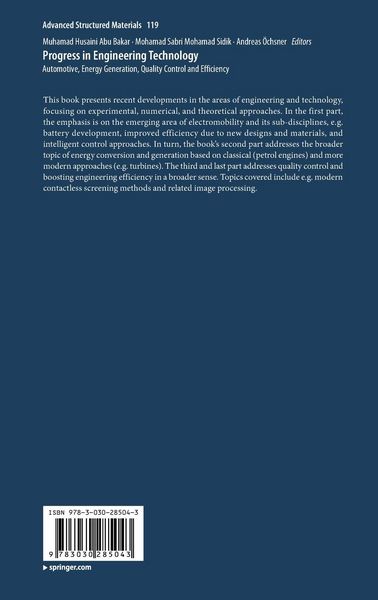 Produktbild: Progress in Engineering Technology