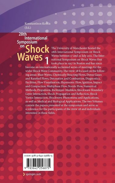 Produktbild: 28th International Symposium on Shock Waves