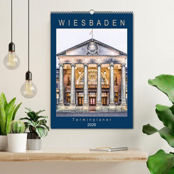Produktbild: Wiesbaden Terminplaner (Wandkalender 2026 DIN A2 hoch), CALVENDO Monatskalender