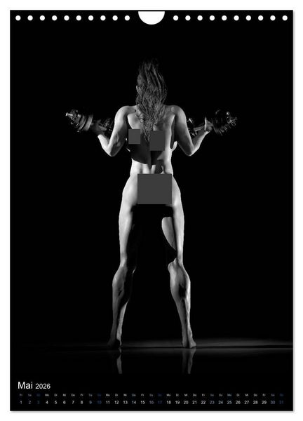 Produktbild: Kraft-Akt - Fitnessgirls in erotischen Abbildungen (Wandkalender 2026 DIN A4 hoch), CALVENDO Monatskalender