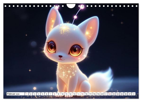 Produktbild: Leuchtende Tierbabys (Wandkalender 2026 DIN A4 quer), CALVENDO Monatskalender