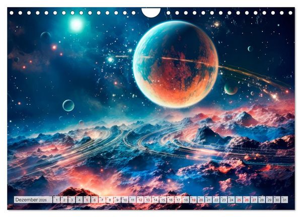 Produktbild: SCIENCE-FICTION Leben auf fernen Planeten (Wandkalender 2026 DIN A4 quer), CALVENDO Monatskalender