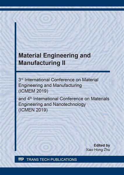 Produktbild: Material Engineering and Manufacturing II
