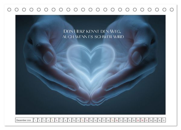 Produktbild: Zeit f&uuml;r Dankbarkeit - Pflege mit Herz (Tischkalender 2026 DIN A5 quer), CALVENDO Monatskalender