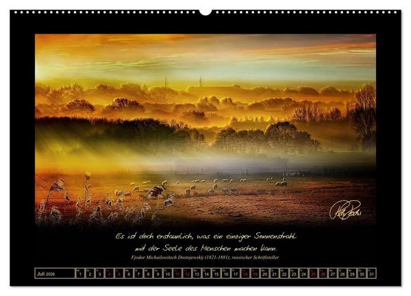 Produktbild: Sonnenmomente und Lebensweisheiten (Wandkalender 2026 DIN A2 quer), CALVENDO Monatskalender