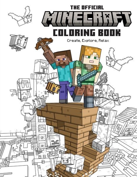 Produktbild: The Official Minecraft Coloring Book: Create, Explore, Relax!