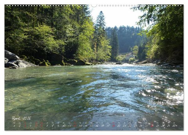 Produktbild: Wasserkraft - Die Bregenzer Ache (Wandkalender 2026 DIN A2 quer), CALVENDO Monatskalender