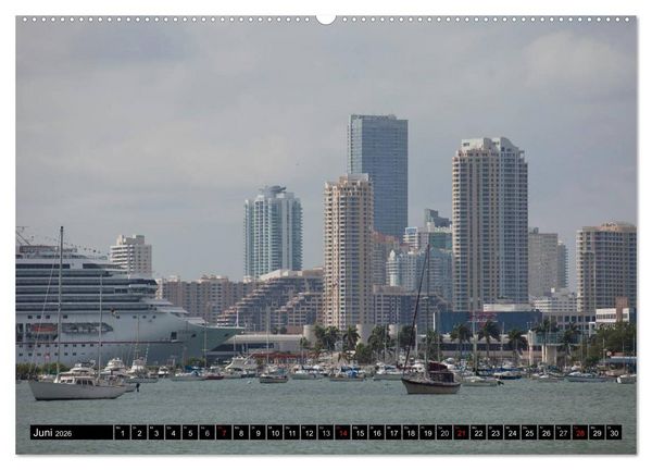 Produktbild: Miami und Florida (hochwertiger Premium Wandkalender 2026 DIN A2 quer), Kunstdruck in Hochglanz