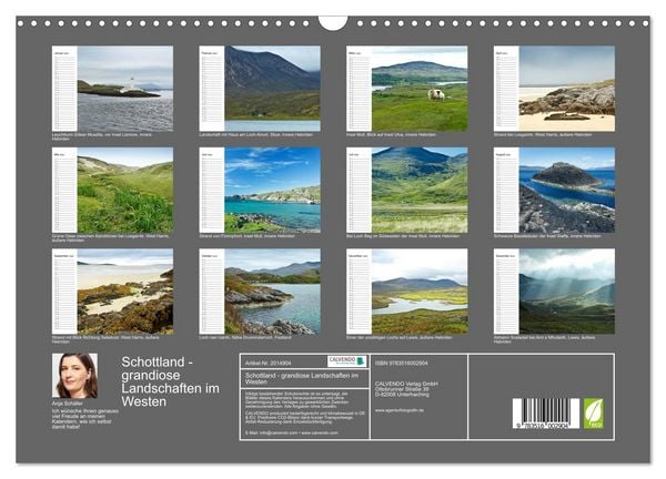 Produktbild: Schottland - grandiose Landschaften im Westen (Wandkalender 2026 DIN A3 quer), CALVENDO Monatskalender