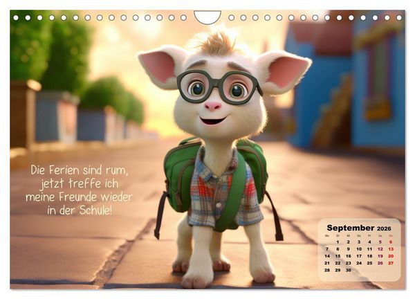 Produktbild: Ziegenkinder haben das ganze Jahr Spa&szlig; (Wandkalender 2026 DIN A4 quer), CALVENDO Monatskalender