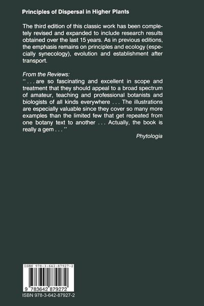 Produktbild: Principles of Dispersal in Higher Plants