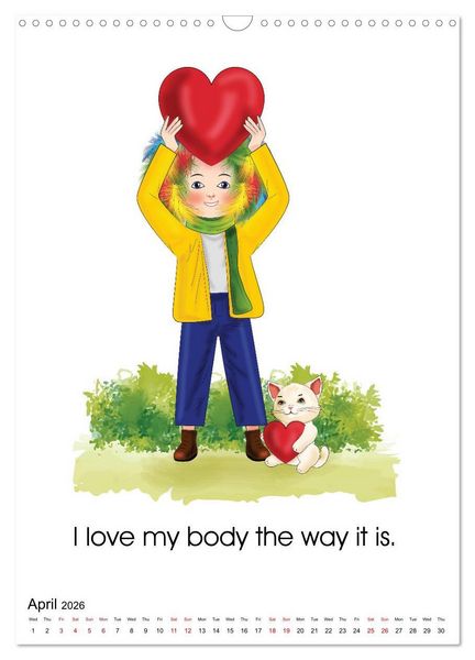 Produktbild: I am loved and valued (Wall Calendar 2026 DIN A3 portrait), CALVENDO 12 Month Wall Calendar