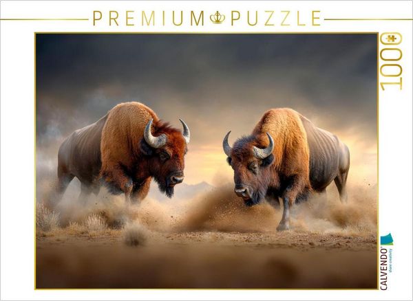 Produktbild: CALVENDO Puzzle B&uuml;ffel | 1000 Teile Lege-Gr&ouml;&szlig;e 64x48cm Foto-Puzzle f&uuml;r gl&uuml;ckliche Stunden