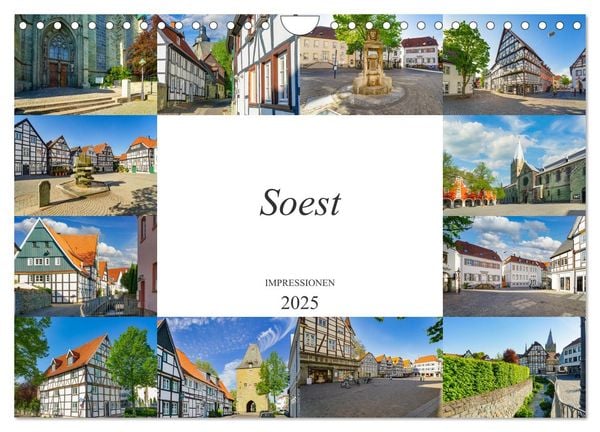 Soest Impressionen (Wandkalender 2025 DIN A4 quer), CALVENDO Monatskalender