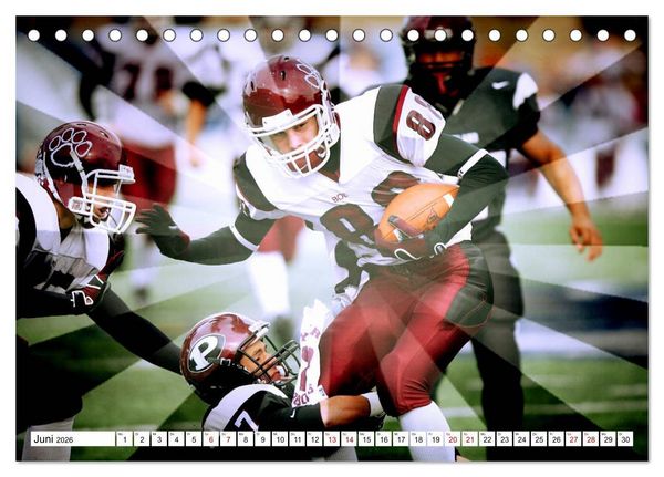 Produktbild: HEROES - American Football (Tischkalender 2026 DIN A5 quer), CALVENDO Monatskalender